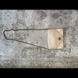 Tory Burch CREAM &gold chain  PURSE